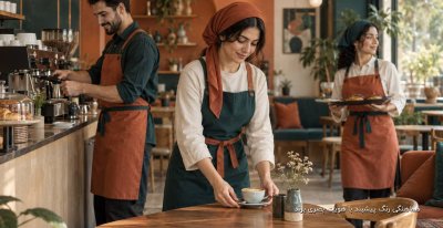 هماهنگی رنگ پیشبند با هویت بصری برند